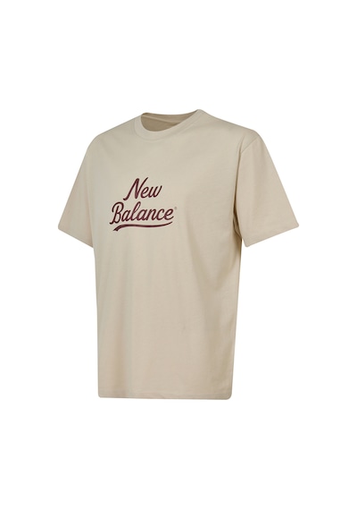 New Balance Nb Lifestyle Erkek T-shirt Mnt3637-mbm Bej