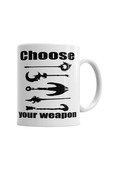 Support Choose Your Weapon Kupa Bardak Porselen Karışık
