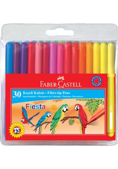 Faber-Castell Fiesta Keçeli Kalem 30 Renk