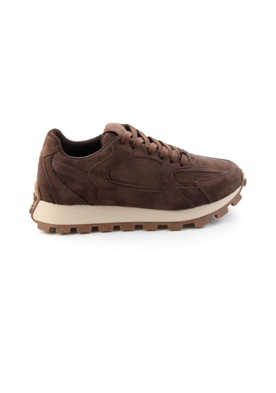 Bambi Kahve Süet Kadın Sneaker K01791731072 Kahve Rengi