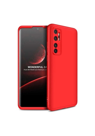 Xiaomi Mi Note 10 Lite Kılıf Zore Ays Kapak Kırmızı