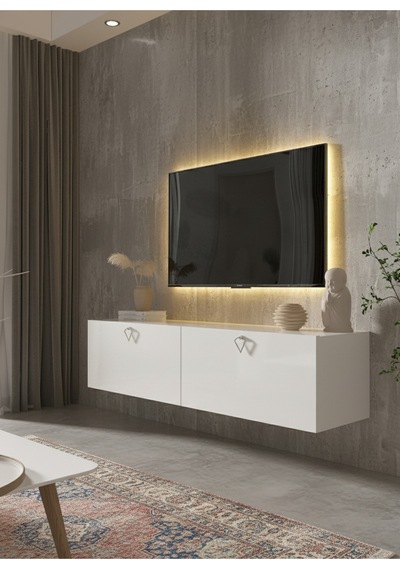 Resital Tv Ünitesi S1245-1 Beyaz Beyaz