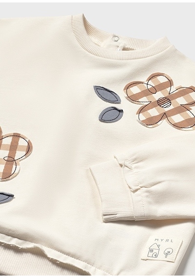 Mayoral Kız Bebek İşlemeli Sweatshirt 1459 Çok Renkli