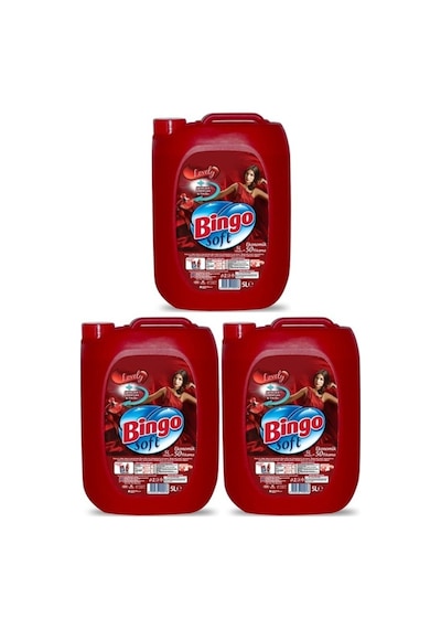 Bingo Soft Çamaşır Yumuşatıcısı Lovely 3 x 5 L