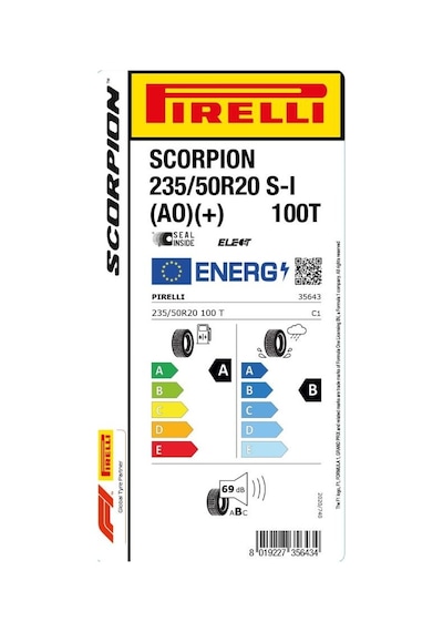Pirelli 235/50 R20 100T XL Scorpion S-İ AO  + Yaz Lastiği 2023