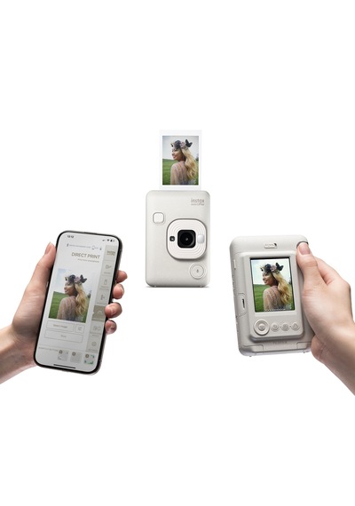 Instax Mini Liplay Misty White 20'li Film Ve Çantalı Fotoğraf Makinesi