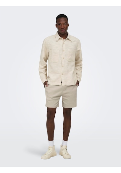 Only & Sons Eddie Erkek Bej Şort 22037537-slg Krem