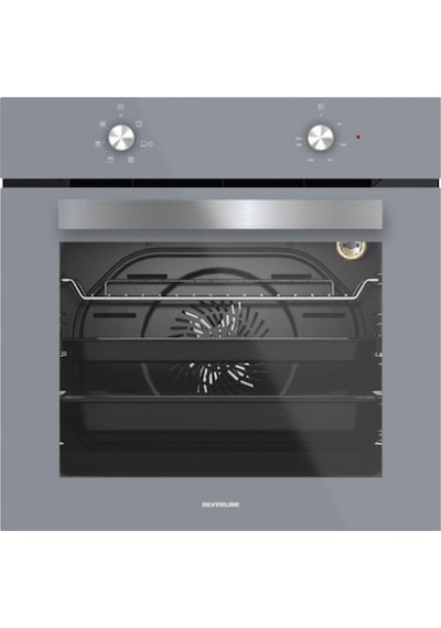 Silverline BO6501S01 - CS5665S01 2'li İkili Gri Cam Ankastre Set