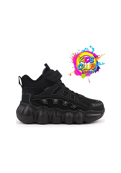 Cool Fred Uzun-25 Bosst Ortopedik Taban Unisex Çocuk Bot Siyah