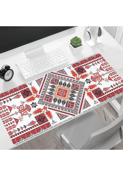 Sge Teknoloji 70x30 Cm Antika Desen Kaydırmaz Taban Speed Yüzey Oyuncu Mouse Pad Gaming