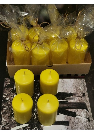 İv Candles Citronella Sineksavar Limon Sarısı 4'lü Baton Mum Çok Renkli