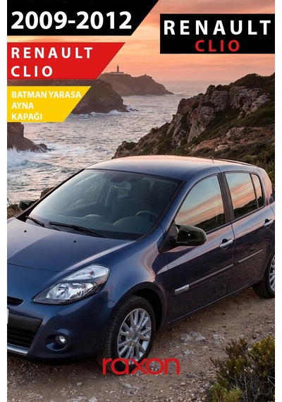 Renault Clio Mk3 2009 2012 Batman & Yarasa Ayna Kapağı Parlak Piano Black Sport