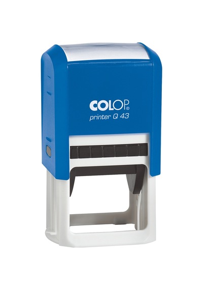 Colop Q43 Kare Mavi Kasa Mavi Keçe - 43 x 43 MM