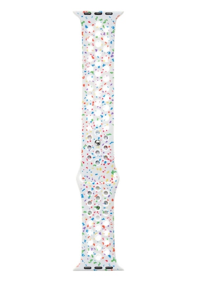 Watch 7 41mm Kordon Yeni Seri 2023 Krd-02 Uyumlu Strap Kayış-hlp-beyaz