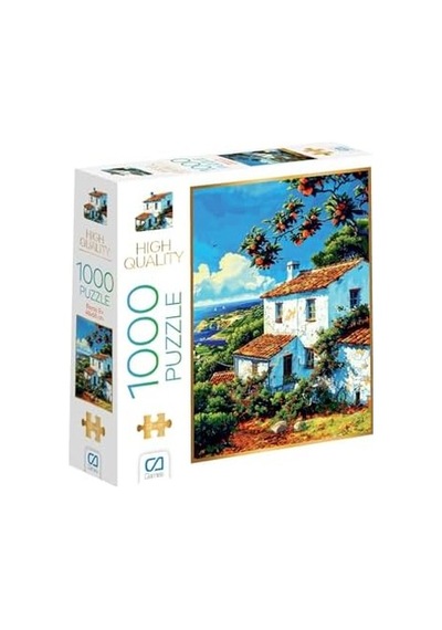 Beyaz Ev 1000 Parça 2,2mm Kalınlık 48x68cm Profesyonel Hobi Puzzle Yapboz Serisi