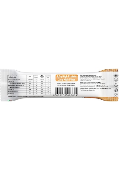 Fellas Protein Bar Yer Fıstığı Ezmeli 40 Gr x 12 Adet