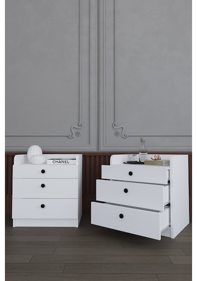 Yatak Odası Takımı 5 Parça %100 Mdf Gardırop Şifonyer Makyaj Masası Komodin Ytk01