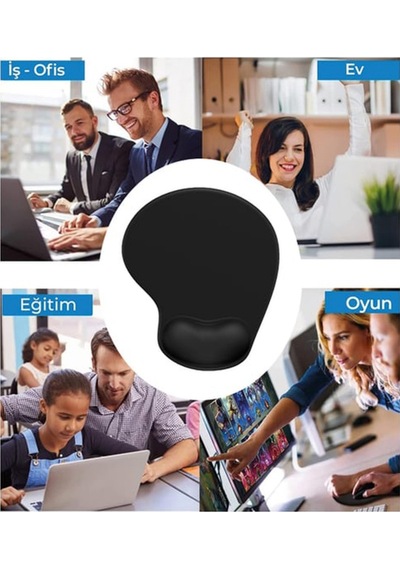 Damla, Bilek Destekli, Konforlu Mousepad, Baskılı Karikatür Desenli Mousepad Laptop