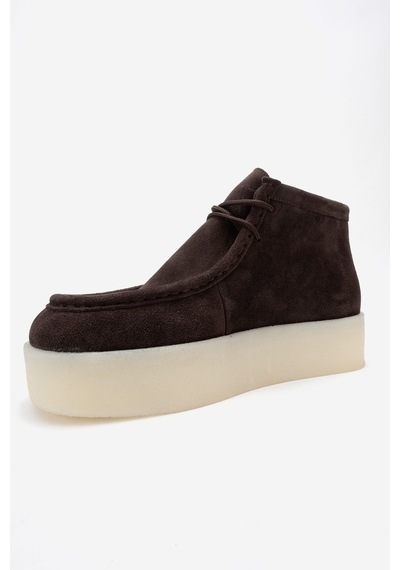 Luvishoes Luvi Shoes Melıa Kahverengi Süet Hakiki Deri Kadın Bilekte Bot Kahverengi