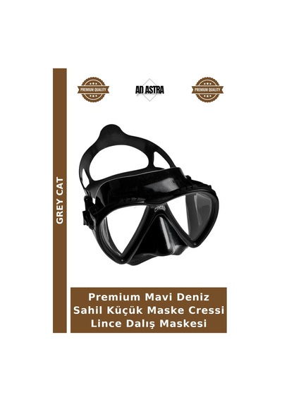 Premium Mavi Deniz Sahil Küçük Maske Cressi Lince Dalış Maskesi Clear-Pınk