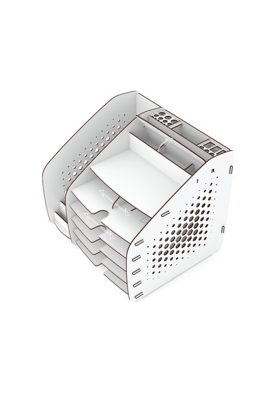 Fx-xl Hexa - 6 Renk - A4 Evrak Rafı Masaüstü Organizer Beyaz - 825756903 Beyaz