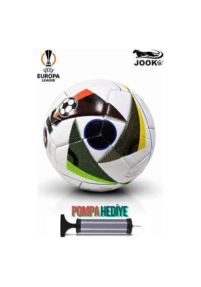 Futbol Topu Euro 2024 Halı Saha Ve Sert Zemin Dikişli Futbol Topu Çok Renkli