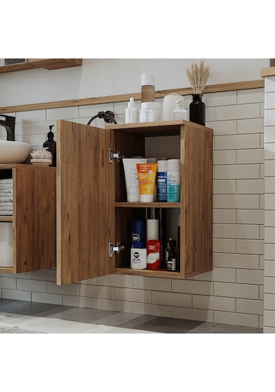 Banyo Dolabı Mat Mdf 60 X 35 Cm Banyo Boy Dolabı Lotus Atlantik Atlantik Çam