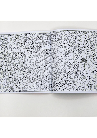 Mandala Rahatlatan Çiçekler Boyama Kitabı 23X24Cm Büyük Boy Sıfır