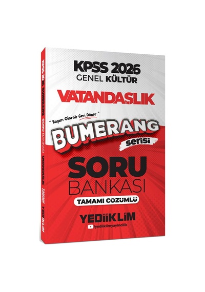 2026 Kpss Genel Kültür Bumerang Vatandaşlık Tamamı Çözümlü Soru Bankası