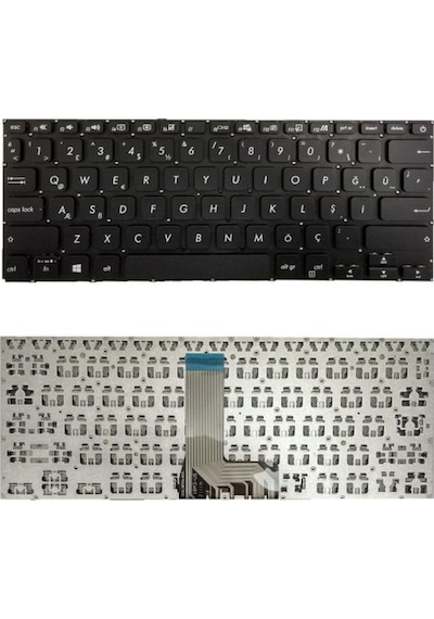 Asus 0kn1-a76tu13, Nsk-w21 0t Uyumlu Klavye Tuş Takımı Tuş Seti Siyah Türkçe