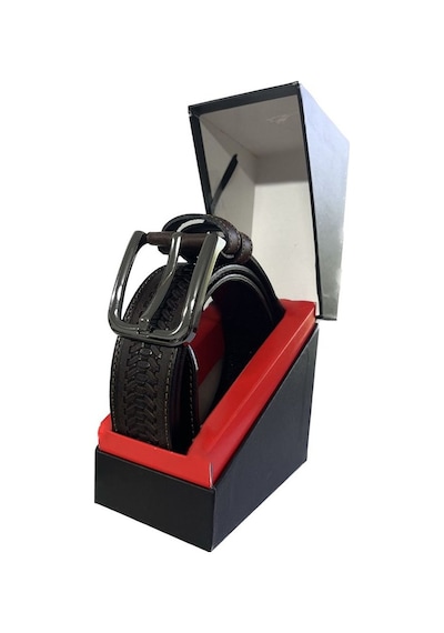 Fossil Kahve Desenli Hakiki Deri Spor Erkek Kemeri 4cm-120cm Kahve