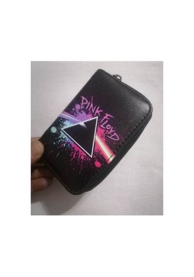 Owlbag Company Owl Bag Pink Floyd Desenli Tasarım Suni Deri Cüzdan Çok Renkli