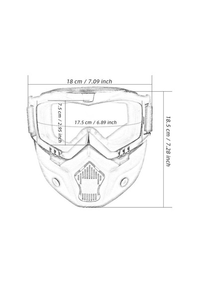 Jet Kask Maskesi Siyah