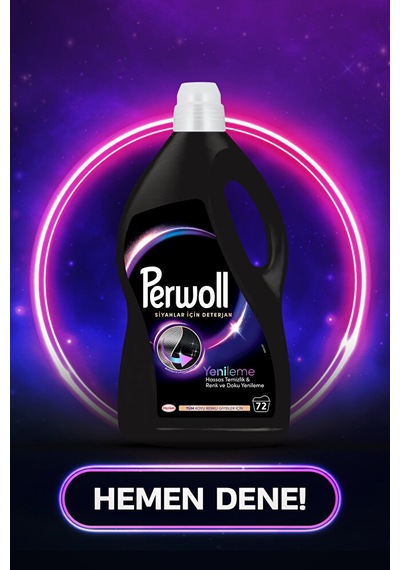 Perwoll Yenileyici & Hassas Bakım Sıvı Çamaşır Deterjanı Siyahlar 2950 ML