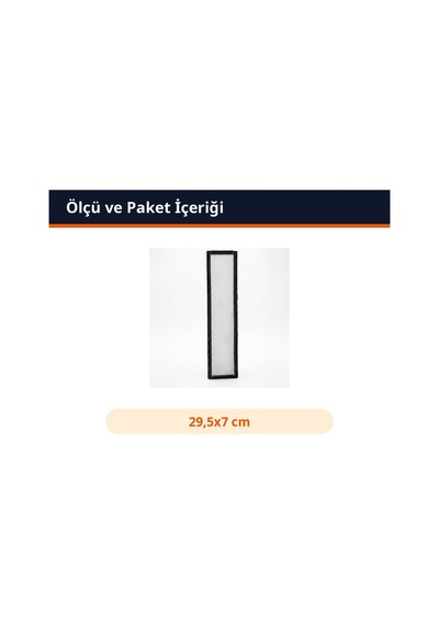 Trobus İç Dikiz Aynası Geniş Kristal Taşlı Tırnaklı 29,5x7 Cm Siyah