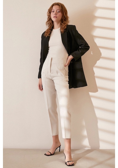 Never More Skinny Kumaş Pantolon Beyaz