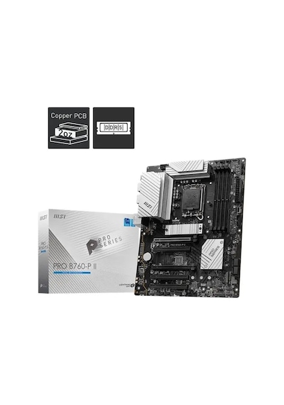 Msı Pro B760-p Iı Ddr5 7200mhz 1xhdmı 1xdp 2xm.2 Usb 3.2 Atx 1700p 12. / 13. Ve 14. Nesil İşlemci U