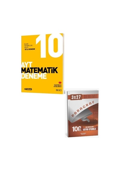 Hız 2027 Ayt Matematik 10 Lu Deneme+ Anla Kazan Paragraf