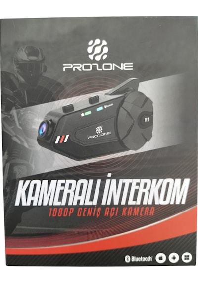Kameralı Kask Kulaklığı Interkom Sistemi