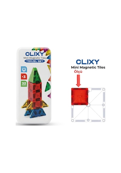 Mini Manyetik Bloklar 32 Parça Travel Set