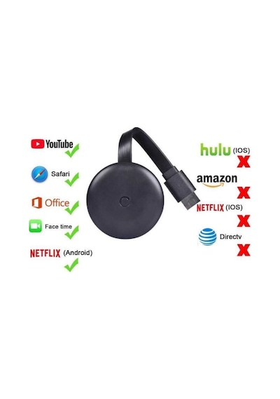 Chromecast G12 Kablosuz Görüntü Aktarma Cihazı