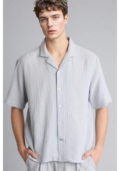 Defacto %100 Pamuk Relax Fit Gömlek C7578ax26smgr130 Gri-gr130