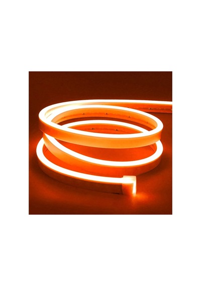 Neon Esnek Şerit Led Tak Çalıştır Kumandalı - Dimmer- Turuncu 2 Metre