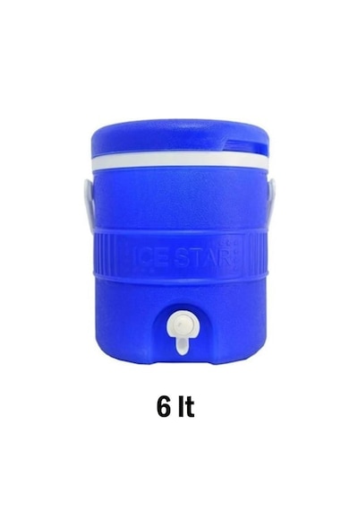 6 Lt Soğuk Su Termos Mini Boy Kaliteli Plastikten Üretilmiştir