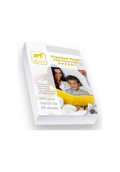 Rovi Premium Inci  Fotoğraf Kağıdı 300Gsm 50Yaprak 10X15
