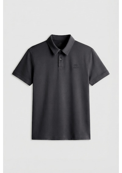 Antrasit Standart Kalıp Basic Polo Yaka Erkek T-shirt - 87748 Antrasit