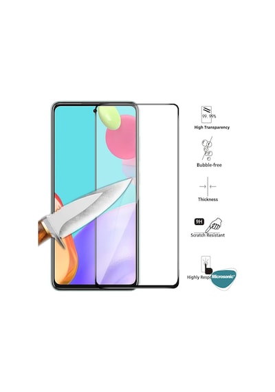 Honor 600 5g İçin Tam Kaplayan Temperli Cam Ekran Koruyucu Siyah Honor 600 5g İle Uyumlu Ekran Koruyucu - Siyah