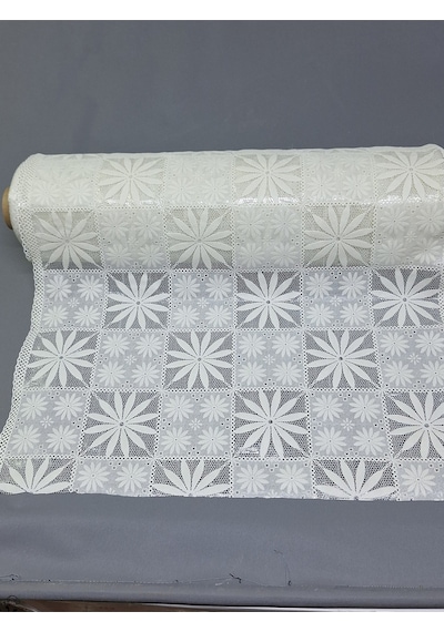 Pvc Küpür Dantel Raf Ve Dolap Örtüsü Runner Beyaz Kprhp014w 50 X 400