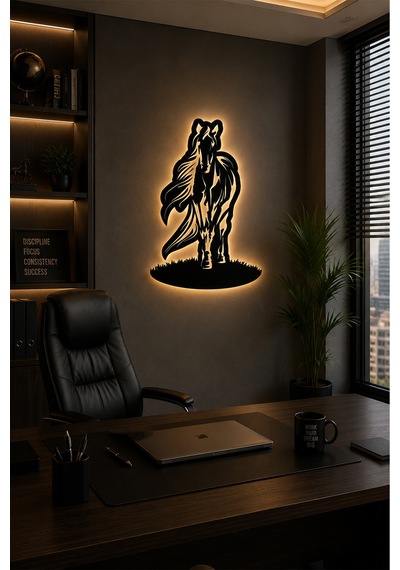 Lucenda Led Işıklı Tablo Koşan At Duvar Dekoru Led Aydınlatmalı Modern Dekoratif Duvar Süsü Siyah - 904808065 Siyah Lucenda Led Işıklı Tablo Koşan At Duvar Dekoru Led Aydınlatmalı Modern Dekoratif Duvar Süsü Siyah - 904808065 Siyah