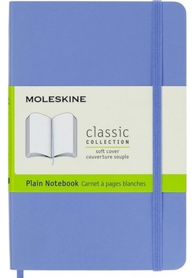 Moleskine Yumuşak Kapak Defter Ortanca Mavisi Çizgisiz - 9x14 - 0925